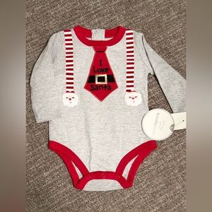'I Love Santa' Baby Christmas Onesie